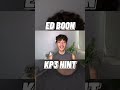 ED BOON KP3 HINT?!