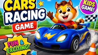 🚗 Super Fun Car Racing Game for Kids | Colorful Cartoon Cars Gameplay screenshot 1