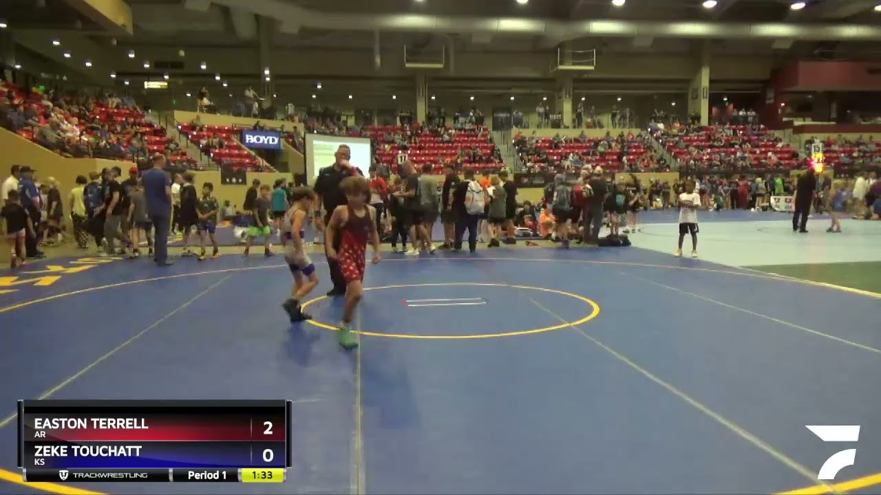 62 Lbs Round 3 - Easton Terrell, AR Vs Zeke Touchatt, KS 879b