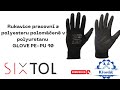 Sixtol - Rukavice pracovní z polyesteru polomáčené v polyuretanu GLOVE PE-PU 10