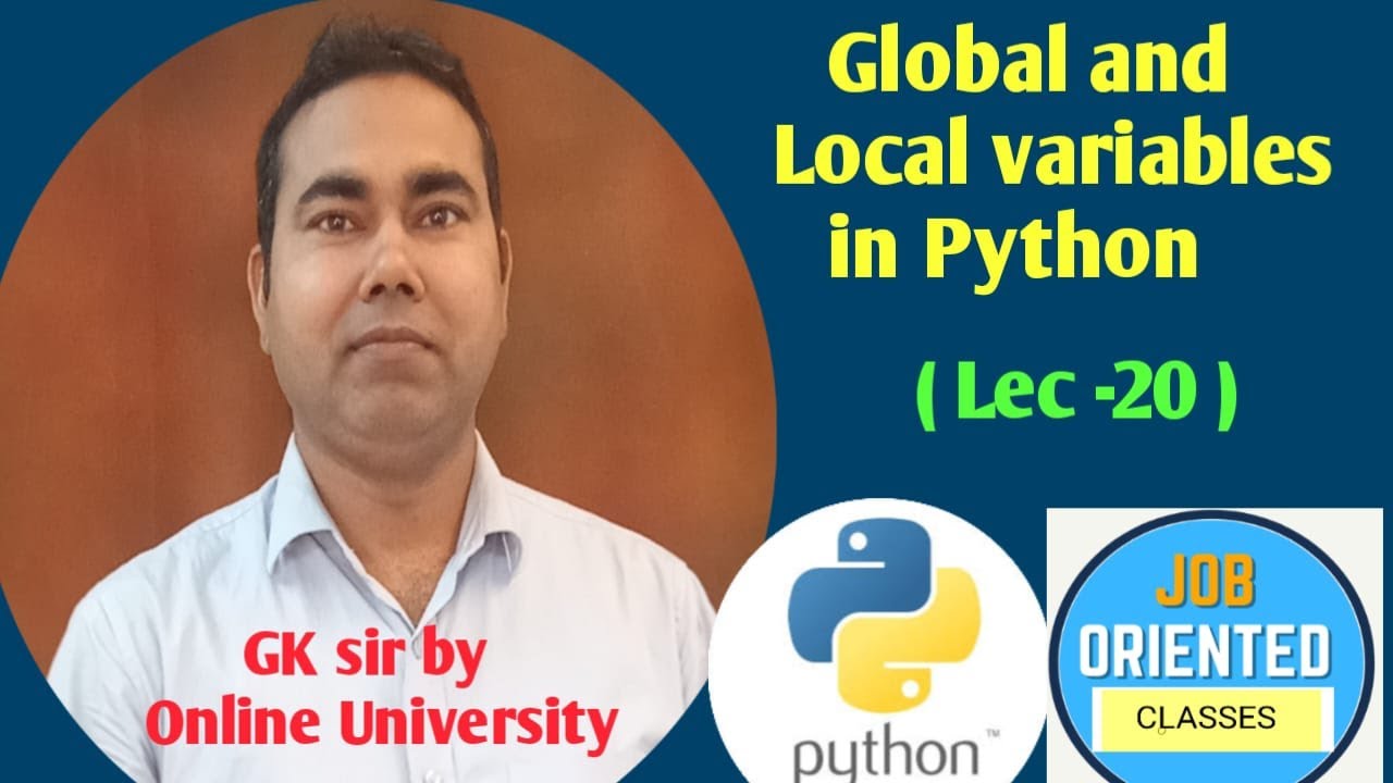 Local and Global variables in Python by Online University - YouTube