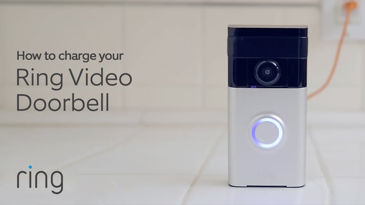 ring video doorbell charging