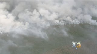 Large Wildfire In Wharton State Forest