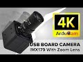 4K USB Camera Module with Varifocal Zoom Lens: Arducam IMX179 UVC (USB2.0) Board Camera Demo