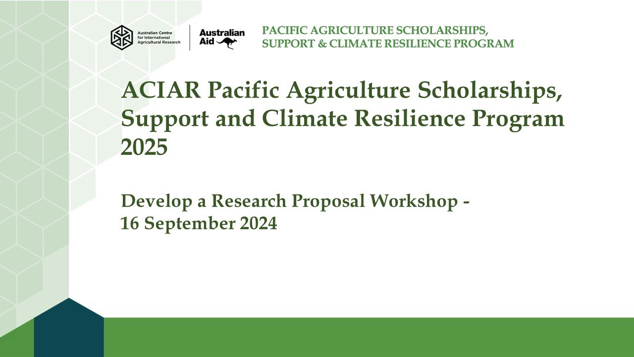Develop a Research Proposal Workshop - YouTube