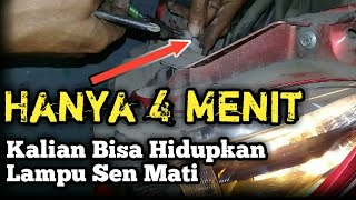 Cara Mempercepat Kedip Lampu Sein Motor Beat Baru