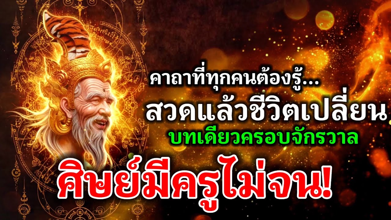 ศิษย์มีครูไม่มีวันตกต่ำ! บทเดียวครอบจักรวาล สวดเปิดดวงรับบารมี พลิกชีวิตให้พุ่งทะยาน