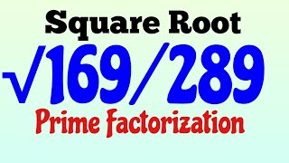 Find Square Root By Division Method 169289 Math 8 Ch 2 Ex 2 4 Ex. 3Real Numbers.