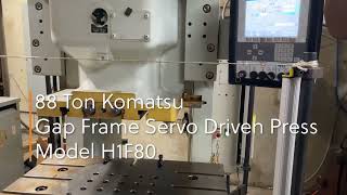 88 Ton Komatsu Gap Frame Press | Lot 34 | Harris Machine Tools Auction | June 11