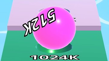 Ball Run Infinity Number Up To (128M, 256M, 512M, 1024M) ! All Levels Gameplay Part 385 android, ios