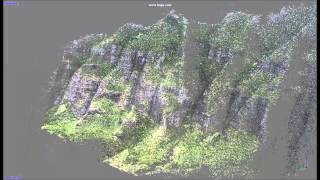PhotoScan Sparse Point Cloud - Kaaawa Valley Cliffs