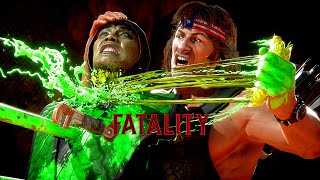 Mortal Kombat 11 All Fatalities on Reptile