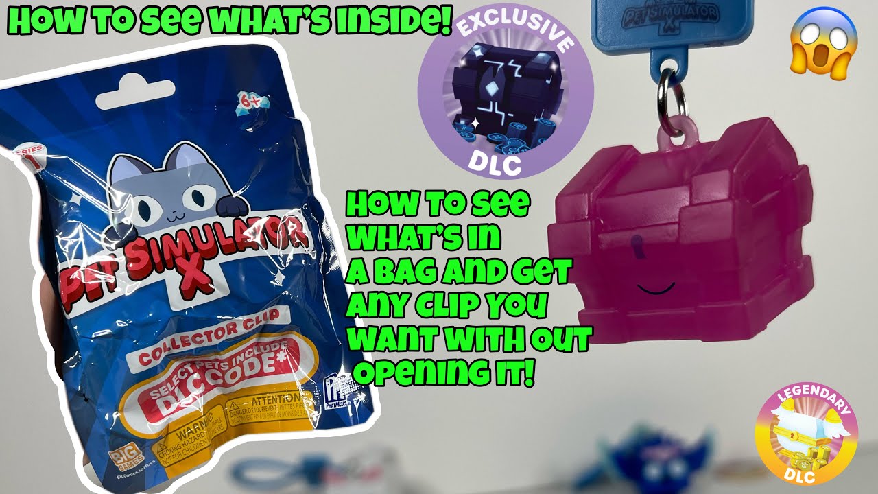 PET Simulator X - Mystery Pet Minifigure Toys with Collector Clip - Blind  Bags 3 Pack and Chance of DLC Code - Surprise Collectable