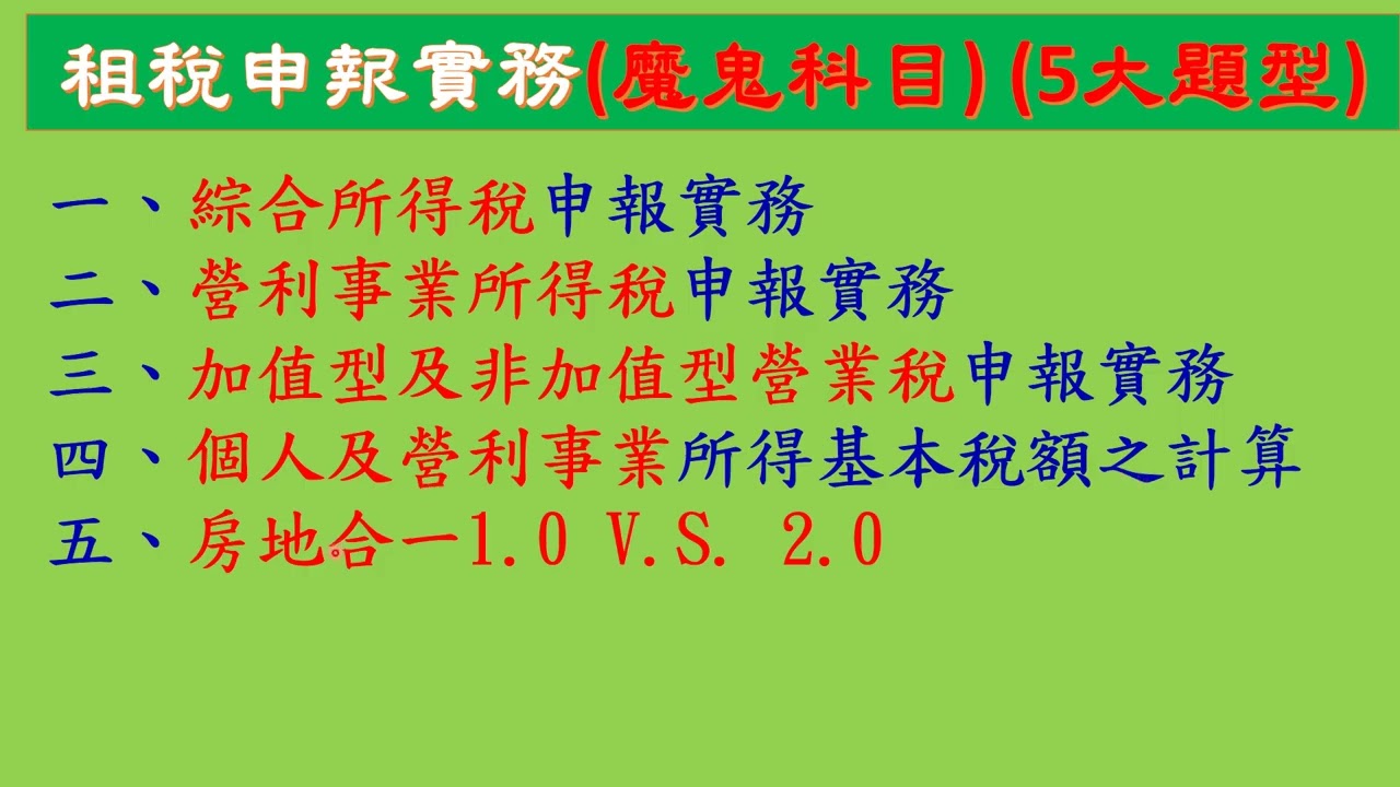 (刷題庫)114年記帳士-  綜合所得稅實例題(114年度維持人民最低生活所需費用21.3萬元，25題)租稅申報實務(114年記帳士2個月速成考前猜題上、中、下冊，優惠價2,900元)(3700題)