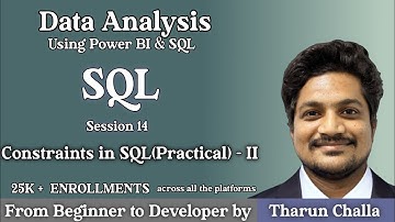 Constraints in SQL Practical demonstration