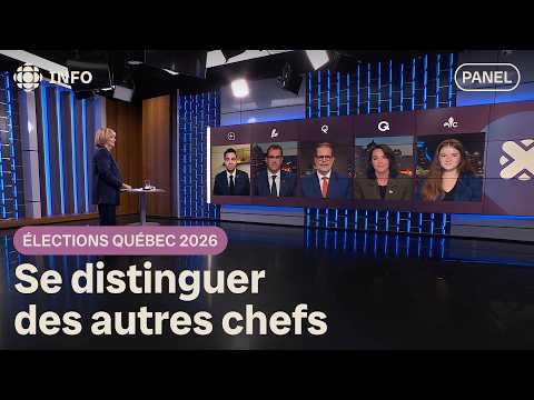 Jour 26 de la campagne : panel de candidats | 24•60 | Élections Québec 2026