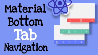 Material Bottom Tab Navigation | React-Navigation v6 | Create in 5 min.