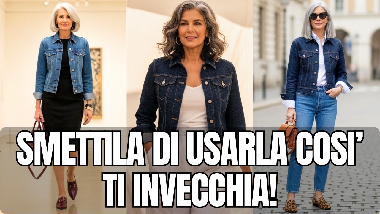 PIU’ GIOVANE E CHIC CON LA GIACCA DI JEANS | COME INDOSSARLA DOPO I 60 ANNI