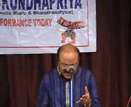 Dr.Vellore ARSrinivasan sings Mangalam in Manirang...