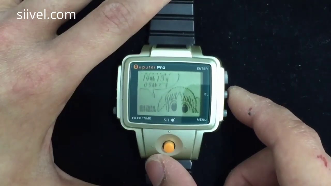 1st Gen Smart Watch Seiko Ruputer Matsucom OnHand PC Retro - YouTube