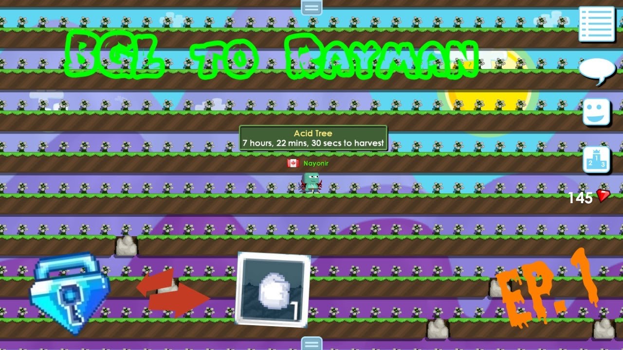 STARTING NEW PROJECT!! | BGL to Rayman #1 | Growtopia