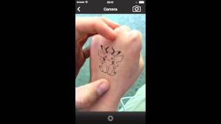How to make a fake tattoo - Tattoo mobile app - ink Hunter [inkHunter] screenshot 1