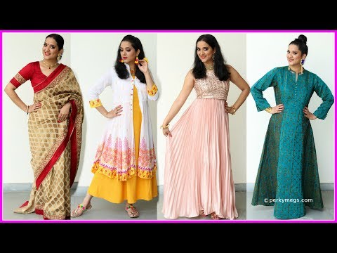 outfit ideas for Durga puja/Navratri with names - YouTube
