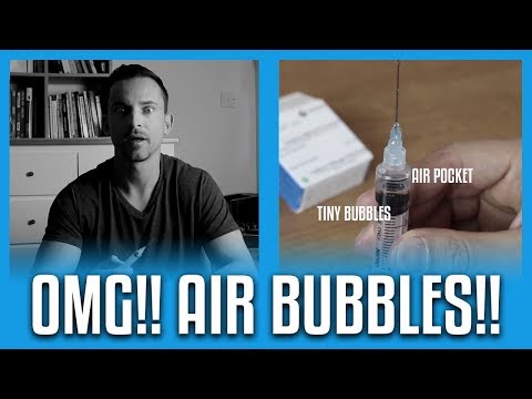 Air Bubbles In Syringe When Injecting? Don&rsquo;t Freak Out! (DEMO)