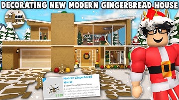 DECORATING THE NEW BLOXBURG MODERN GINGERBREAD HOUSE
