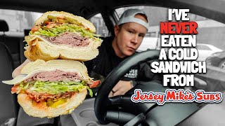 My first time eating a Jersey Mike's cold sub | No. 9 Club Supreme Mike's Way with Avocado?! 🥪🍒🥑