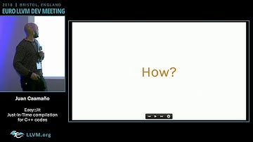 2018 EuroLLVM Developers’ Meeting: J. Caamaño “Easy::Jit: Compiler-assisted library to enable  ...”
