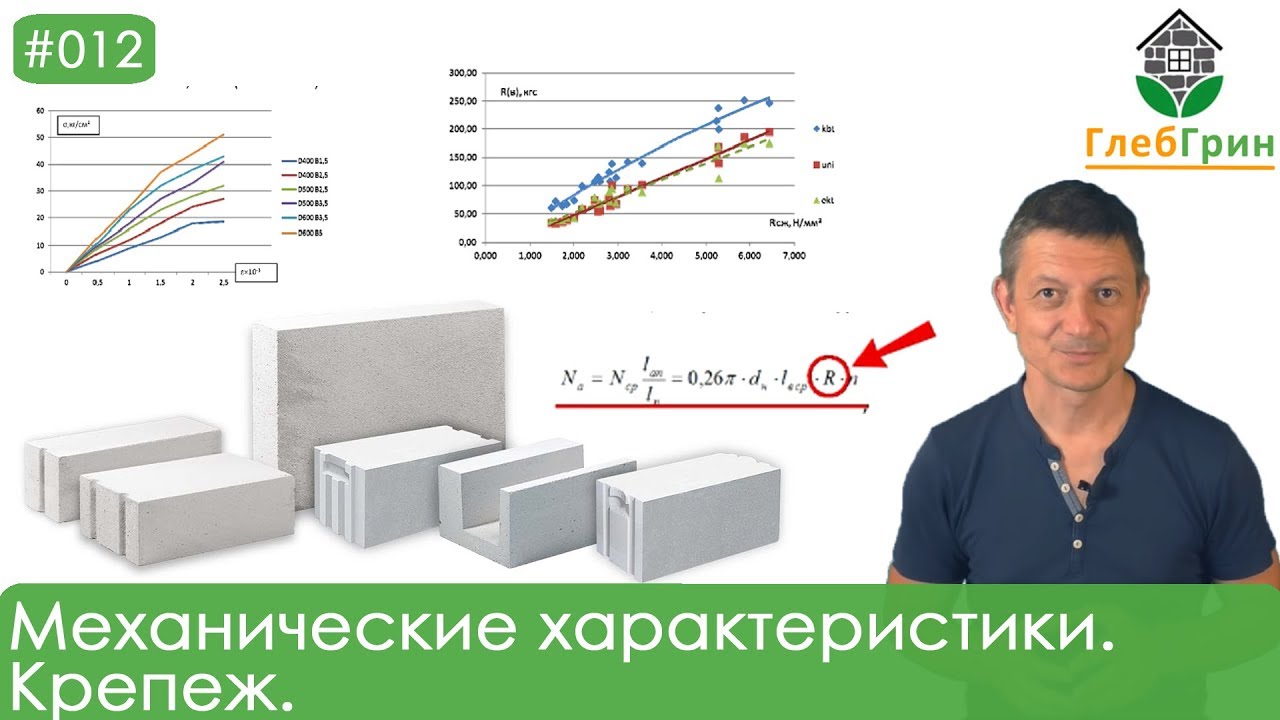 ⁣12) Механические характеристики газобетона. Крепеж к газобетону.