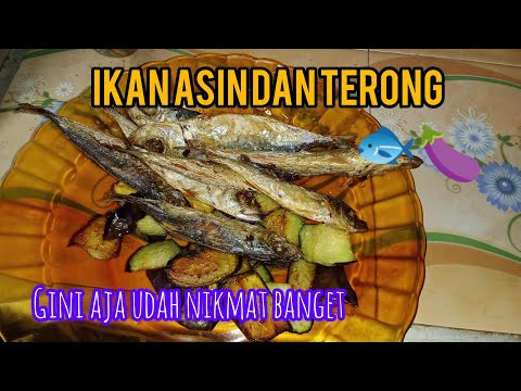 IKAN ASIN SAMBAL PAKE TERONG SAYUR TOGE ENAK BANGET !