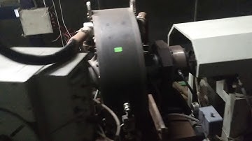 Engine testing with Eddy current dynamometer.