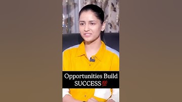 Opportunities Build Success - Dr Naina Jaiswal #mustlisten