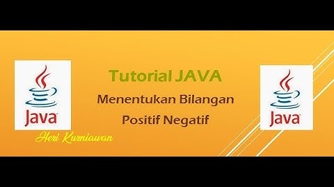 Tutorial java bilangan positif negatif
