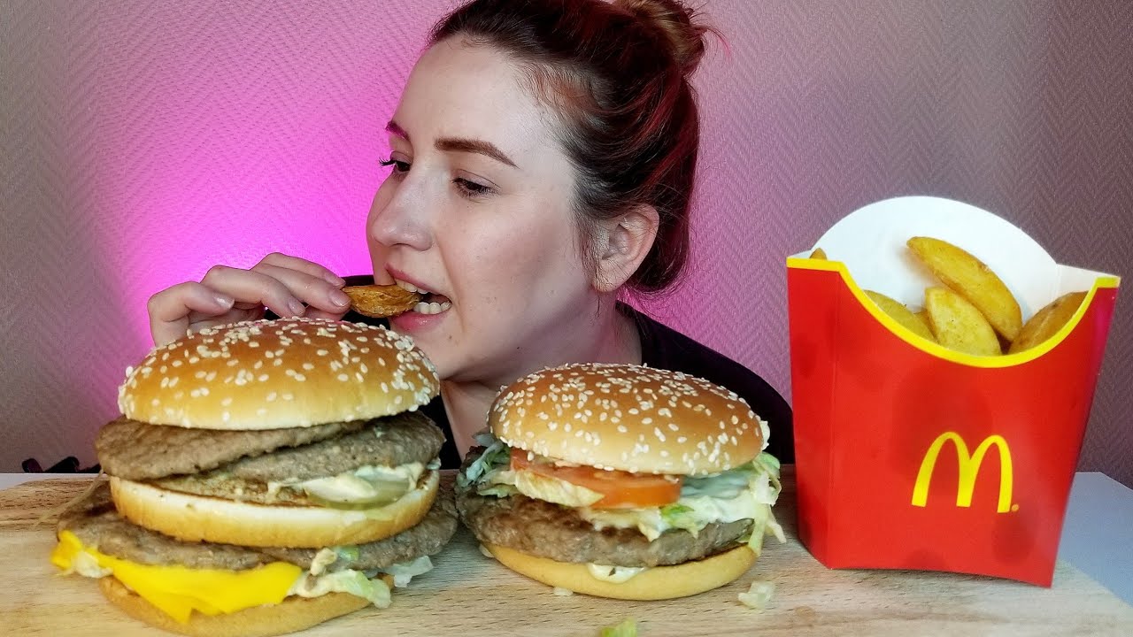 ДВОЙНОЙ БИГ МАК БИГ ТЕЙСТИ ДЖУНИОР МУКБАНГ| DOUBLE BIG MAk BIG TASTY ...