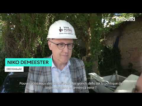 Visite De Chantier Avec Le Vice-Premier Ministre Paul Van Tigchelt - Interview Niko Demeester