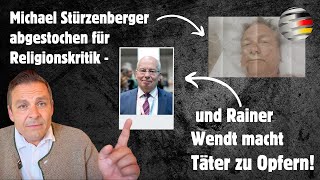 Michael Stürzenberger abgestochen für Religionskritik - und Rainer Wendt macht Täter zu Opfern!