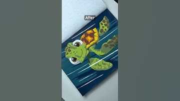 Mystery coloring book | Squirt from Finding Nemo | tom Pixar