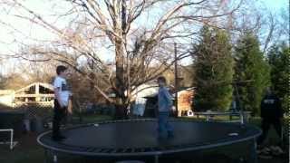 Noah's first back flip!!