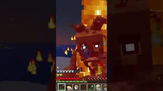 Springtrap VS Trampa de lava 🔥 #minecraft #fnaf #mods #terror #shorts