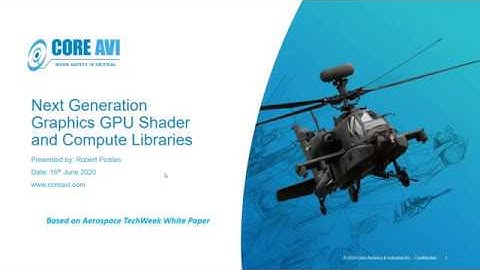 CoreAVI Webinar | Next Generation Graphics GPU Shader and Compute Libraries