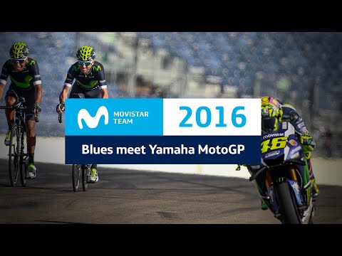 Movistar Team meets Movistar Yamaha MotoGP: Nairo, Valverde, Rossi y Lorenzo, juntos