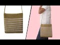 Crochet bag with alternating colors and pattern [ENG&amp;THAI  SUB] (กระเป๋าโครเชต์สลับสีพร้อมแพทเทิร์น)
