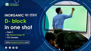 d and f block elements Class 12 | d block One Shot |NCERT Chapter 8 | CBSE NEET JEE