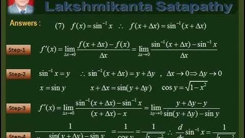 vDo Differentiation from definition 3 / IIT JEE Mathematics / Lakshmikanta Satapathy