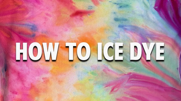 How to Ice Dye with Tulip Tie Dye - Sweet Red Poppy