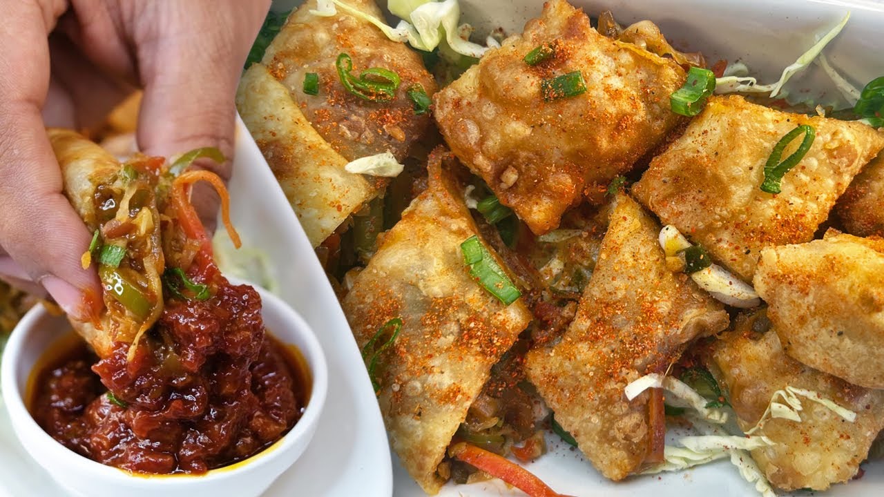 आसान तरीकेसे, कम मेहनत से, बजारसे भी अच्छे वेज स्प्रिंग रोल बनाये | Easy Veg Spring Rolls Recipe