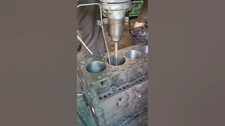 ##Cummins #Engine #Sleeve #Honing #automobile #repair #workshop